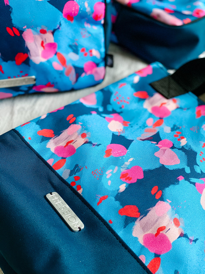 Motif abstrait bleu