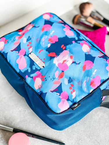 Trousse Jane - Motifs Abstrait bleu